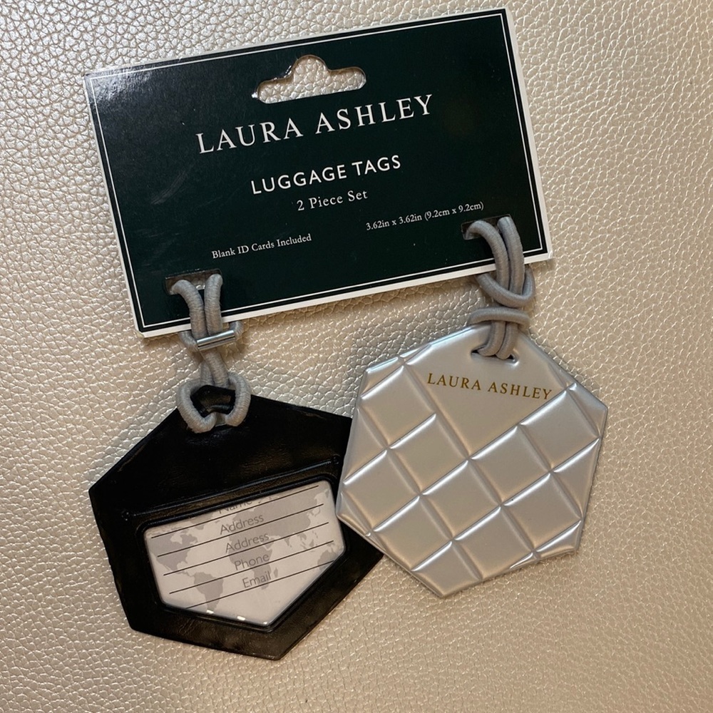 Laura ashley luggage tags silver